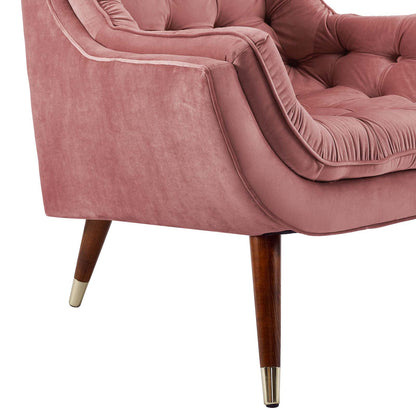 Modway Outlet Suggest Button Tufted Performance Velvet Lounge Chair by Modway  Living Room Furniture Dusty Rose - EEI-3001-DUS