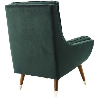 Modway Outlet Suggest Button Tufted Performance Velvet Lounge Chair by Modway  Living Room Furniture Green - EEI-3001-GRN