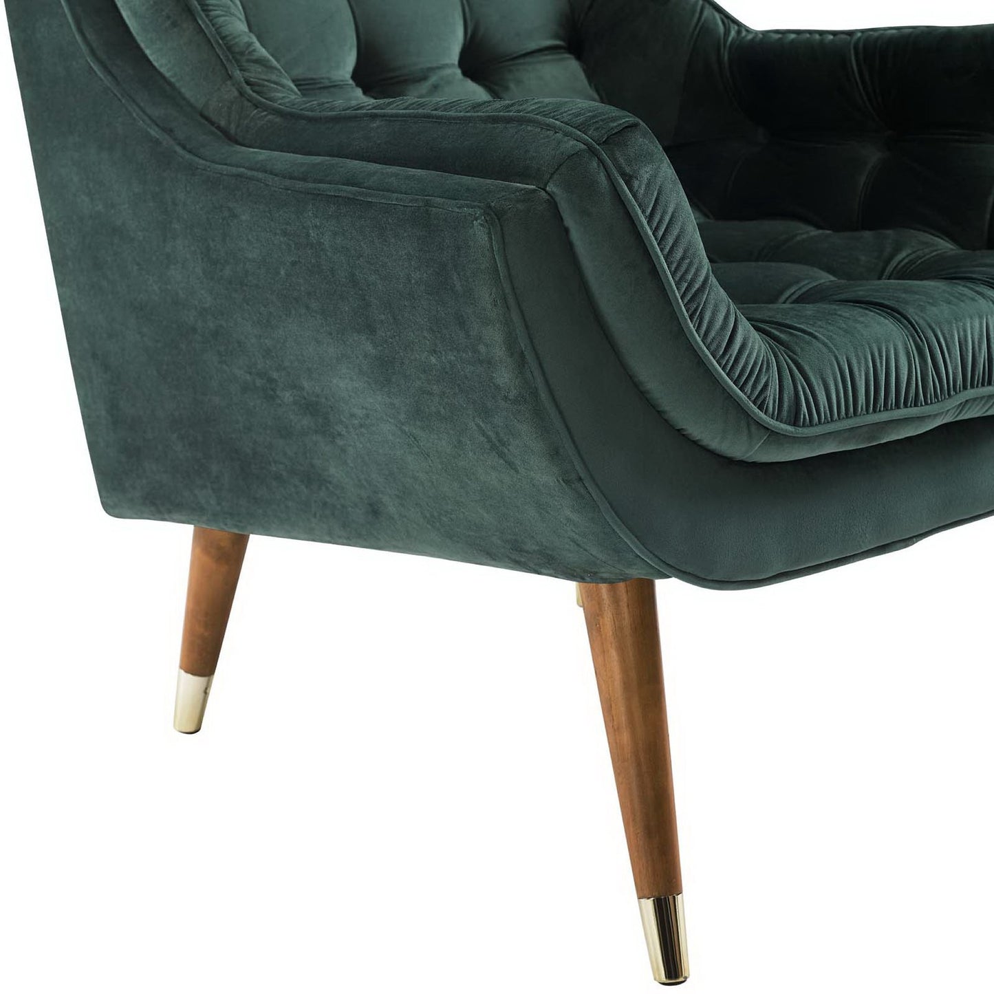 Modway Outlet Suggest Button Tufted Performance Velvet Lounge Chair by Modway  Living Room Furniture Green - EEI-3001-GRN