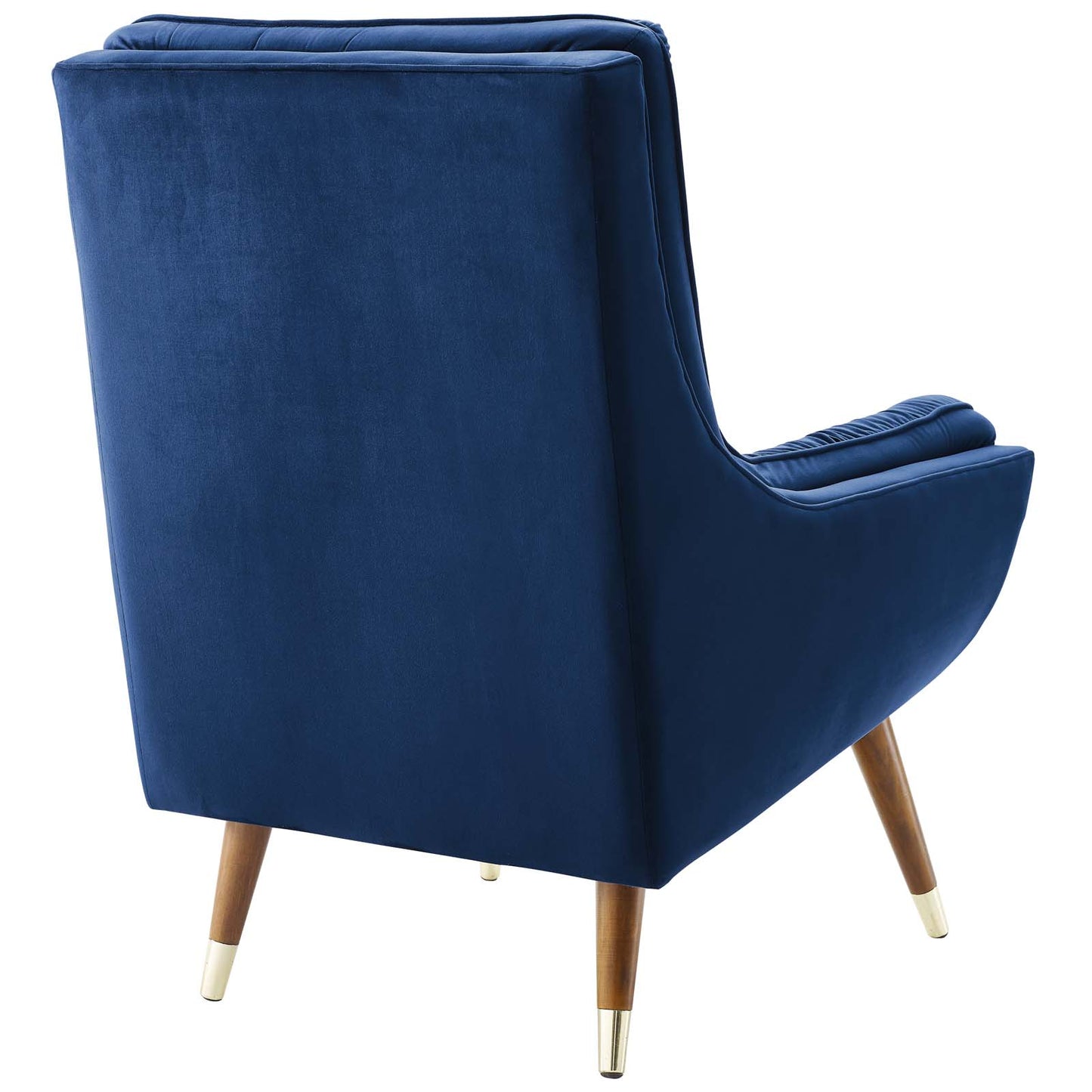Modway Outlet Suggest Button Tufted Performance Velvet Lounge Chair by Modway  Living Room Furniture Navy - EEI-3001-NAV