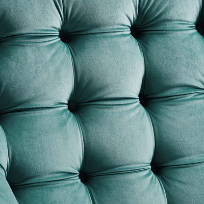 Modway Outlet Suggest Button Tufted Performance Velvet Lounge Chair by Modway  Living Room Furniture Teal - EEI-3001-TEA