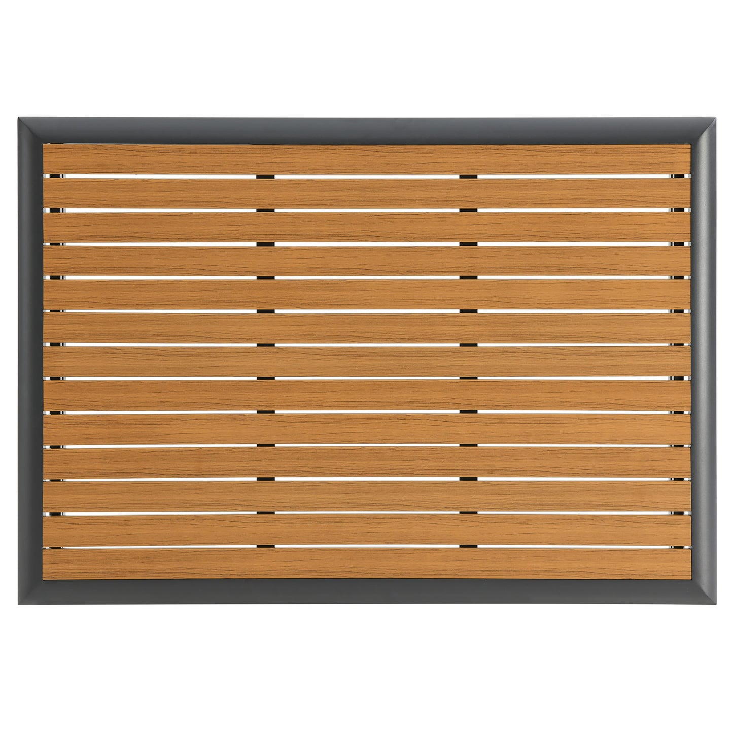 Modway Outlet Stance Outdoor Patio Aluminum Coffee Table by Modway  Outdoor Furniture Furniture Gray Natural - EEI-3021-GRY-NAT