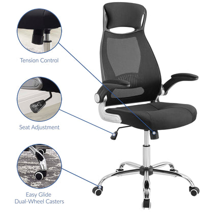Modway Outlet Expedite Highback Office Chair by Modway  Office Furniture Furniture Black - EEI-3039-BLK