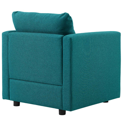Modway Outlet Activate Upholstered Fabric Armchair by Modway  Living Room Furniture Teal - EEI-3045-TEA