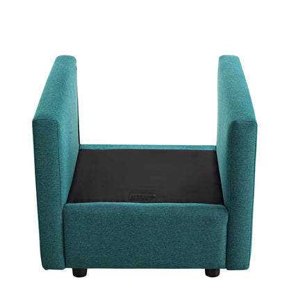 Modway Outlet Activate Upholstered Fabric Armchair by Modway  Living Room Furniture Teal - EEI-3045-TEA
