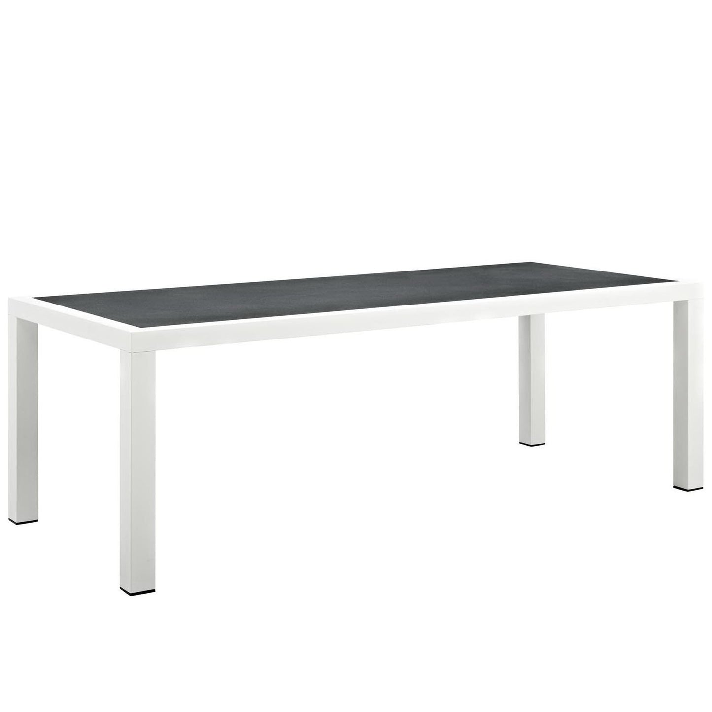 Modway - Stance 90.5" Outdoor Patio Aluminum Dining Table by Modway  Outdoor Furniture Bar and Dining Gray - EEI-3052-WHI-GRY