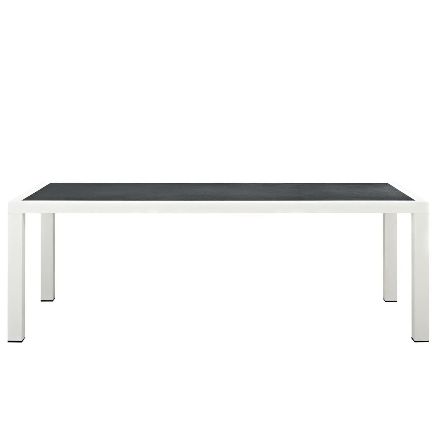 Modway - Stance 90.5" Outdoor Patio Aluminum Dining Table by Modway  Outdoor Furniture Bar and Dining Gray - EEI-3052-WHI-GRY