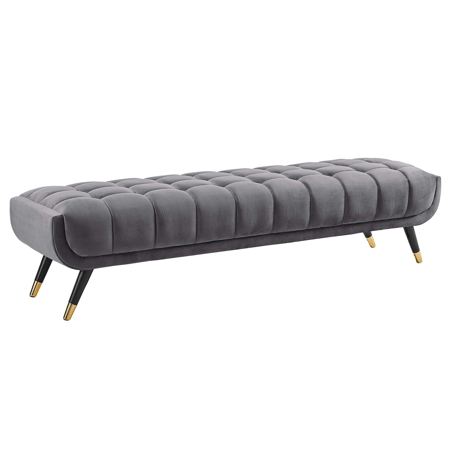 Modway Outlet Adept Performance Velvet Bench by Modway  Living Room Furniture Gray - EEI-3061-GRY