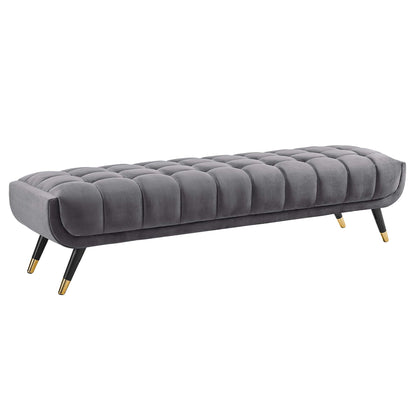 Modway Outlet Adept Performance Velvet Bench by Modway  Living Room Furniture Gray - EEI-3061-GRY