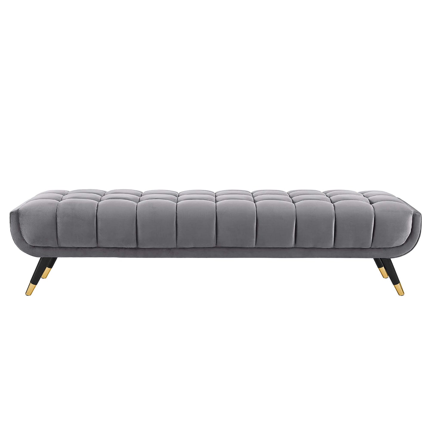 Modway Outlet Adept Performance Velvet Bench by Modway  Living Room Furniture Gray - EEI-3061-GRY