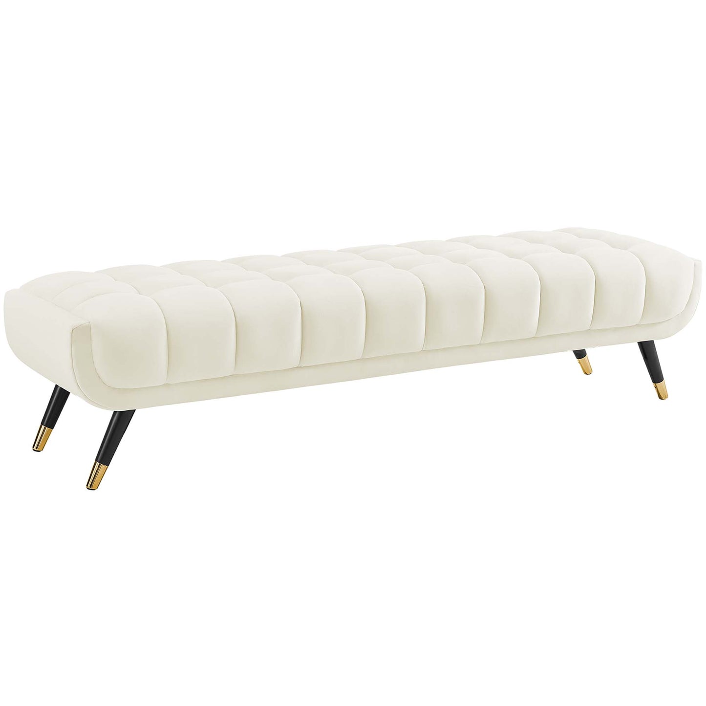 Modway Outlet Adept Performance Velvet Bench by Modway  Living Room Furniture Ivory - EEI-3061-IVO