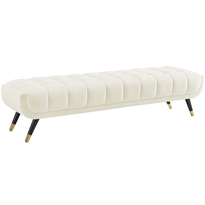 Modway Outlet Adept Performance Velvet Bench by Modway  Living Room Furniture Ivory - EEI-3061-IVO