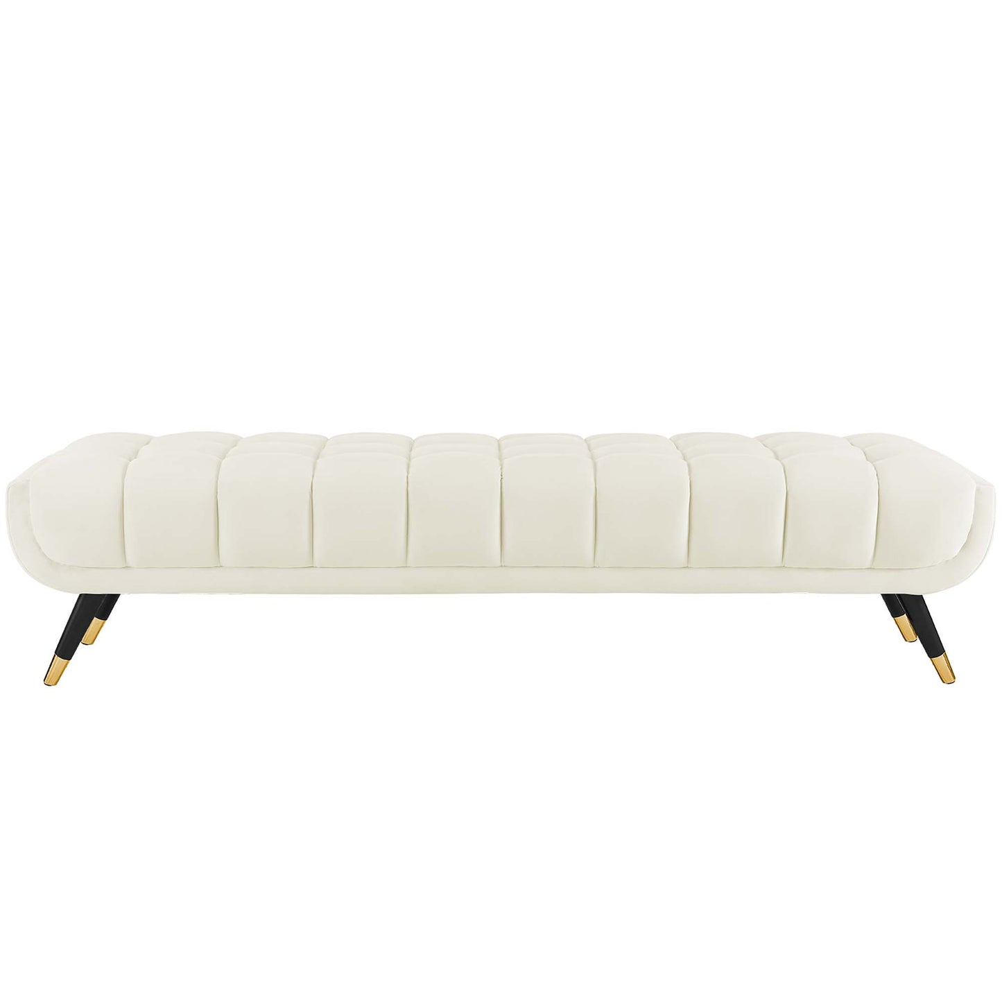 Modway Outlet Adept Performance Velvet Bench by Modway  Living Room Furniture Ivory - EEI-3061-IVO