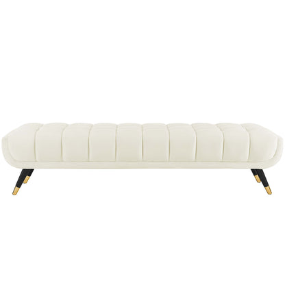 Modway Outlet Adept Performance Velvet Bench by Modway  Living Room Furniture Ivory - EEI-3061-IVO