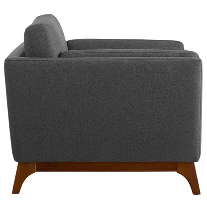Modway Outlet Chance Upholstered Fabric Armchair by Modway  Living Room Furniture Gray - EEI-3063-GRY