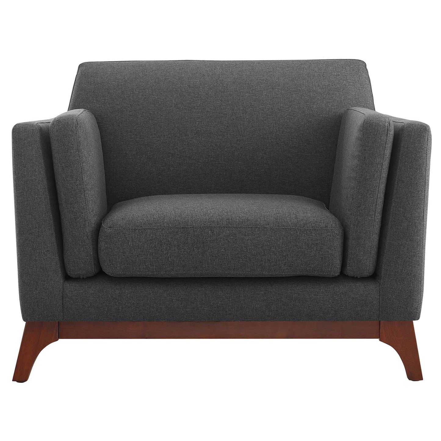 Modway Outlet Chance Upholstered Fabric Armchair by Modway  Living Room Furniture Gray - EEI-3063-GRY
