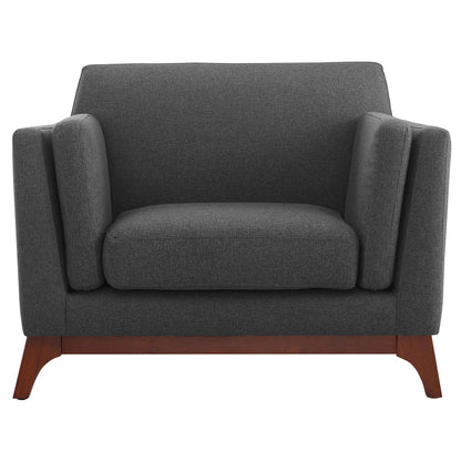 Modway Outlet Chance Upholstered Fabric Armchair by Modway  Living Room Furniture Gray - EEI-3063-GRY