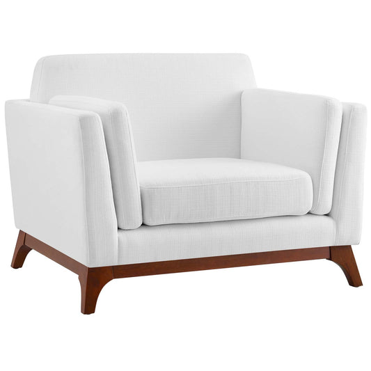 Modway Outlet Chance Upholstered Fabric Armchair by Modway  Living Room Furniture White - EEI-3063-WHI