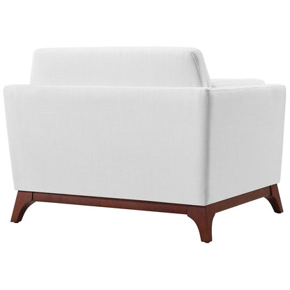 Modway Outlet Chance Upholstered Fabric Armchair by Modway  Living Room Furniture White - EEI-3063-WHI