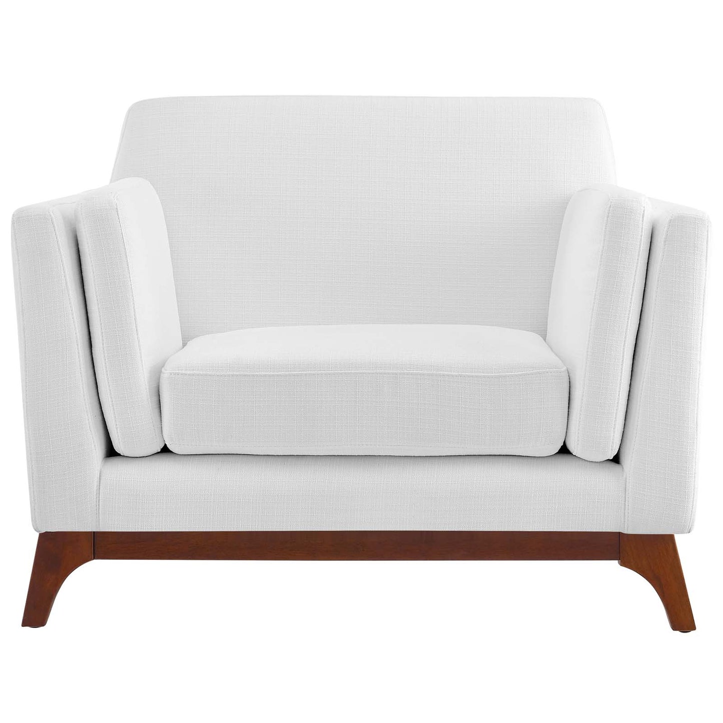 Modway Outlet Chance Upholstered Fabric Armchair by Modway  Living Room Furniture White - EEI-3063-WHI