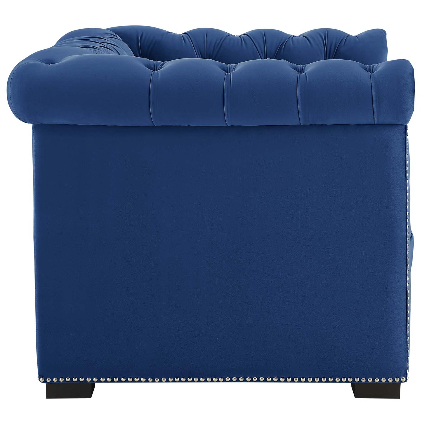 Modway Outlet Heritage Performance Velvet Armchair by Modway  Living Room Furniture Midnight Blue - EEI-3065-MID