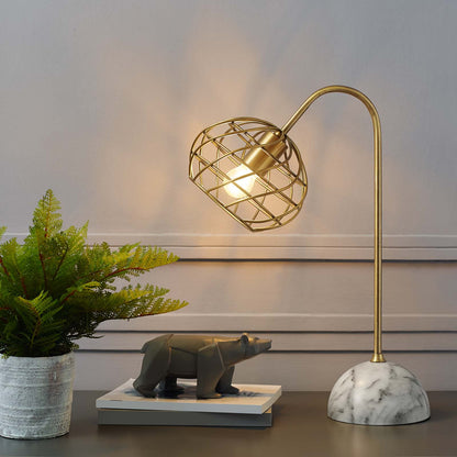Modway Outlet Salient Brass and Faux White Marble Table Lamp by Modway  Lighting Lighting  - EEI-3086