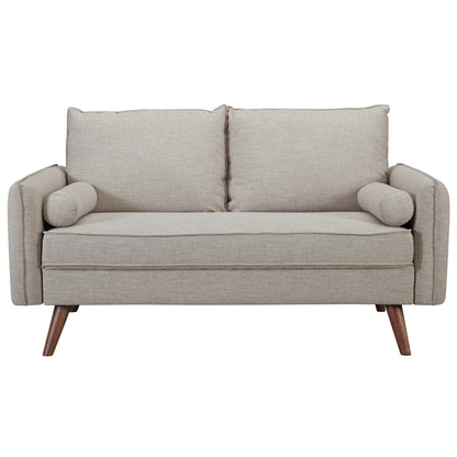 Modway - Revive Upholstered Fabric Loveseat by Modway  Living Room Sofas and Armchairs Brown - EEI-3091-BEI