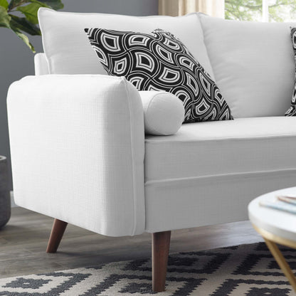 Modway Outlet Revive Upholstered Fabric Loveseat by Modway  Living Room Furniture White - EEI-3091-WHI
