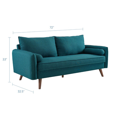 Modway - Revive Upholstered Fabric Sofa by Modway  Living Room Sofas and Armchairs Blue - EEI-3092-TEA