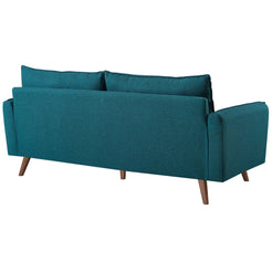 Modway Revive Contemporary Modern Fabric Upholstered Sofa In Azure