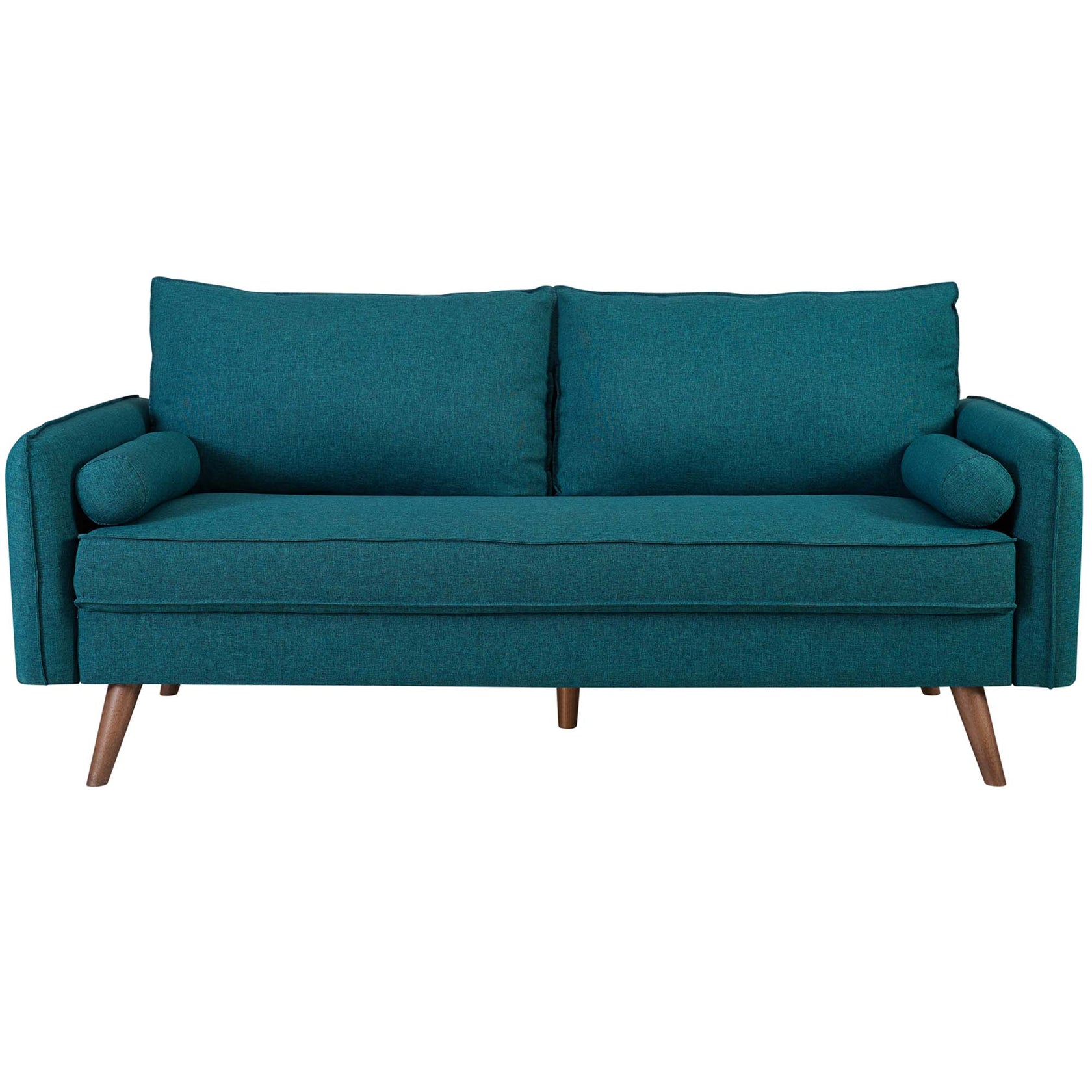 Modway Revive Contemporary Modern Fabric Upholstered Sofa In Azure main image 1