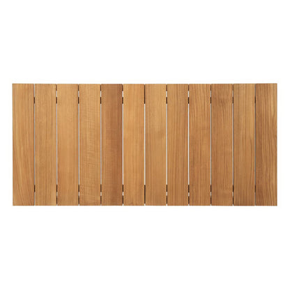 Modway - Bayport 4 Piece Outdoor Patio Teak Set by Modway  Outdoor Furniture Sofa Sectionals White - EEI-3111-NAT-WHI-SET