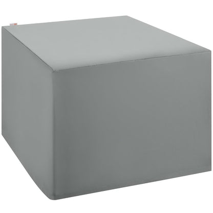 Modway Outlet Immerse Convene / Sojourn / Summon Ottoman and Side Table Outdoor Patio Furniture Cover by Modway  Outdoor Furniture Furniture Gray - EEI-3139-GRY