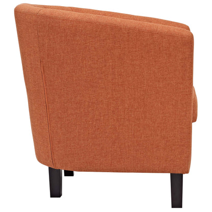 Modway - Prospect 2 Piece Upholstered Fabric Armchair Set by Modway  Living Room Sofas and Armchairs Orange - EEI-3150-ORA-SET