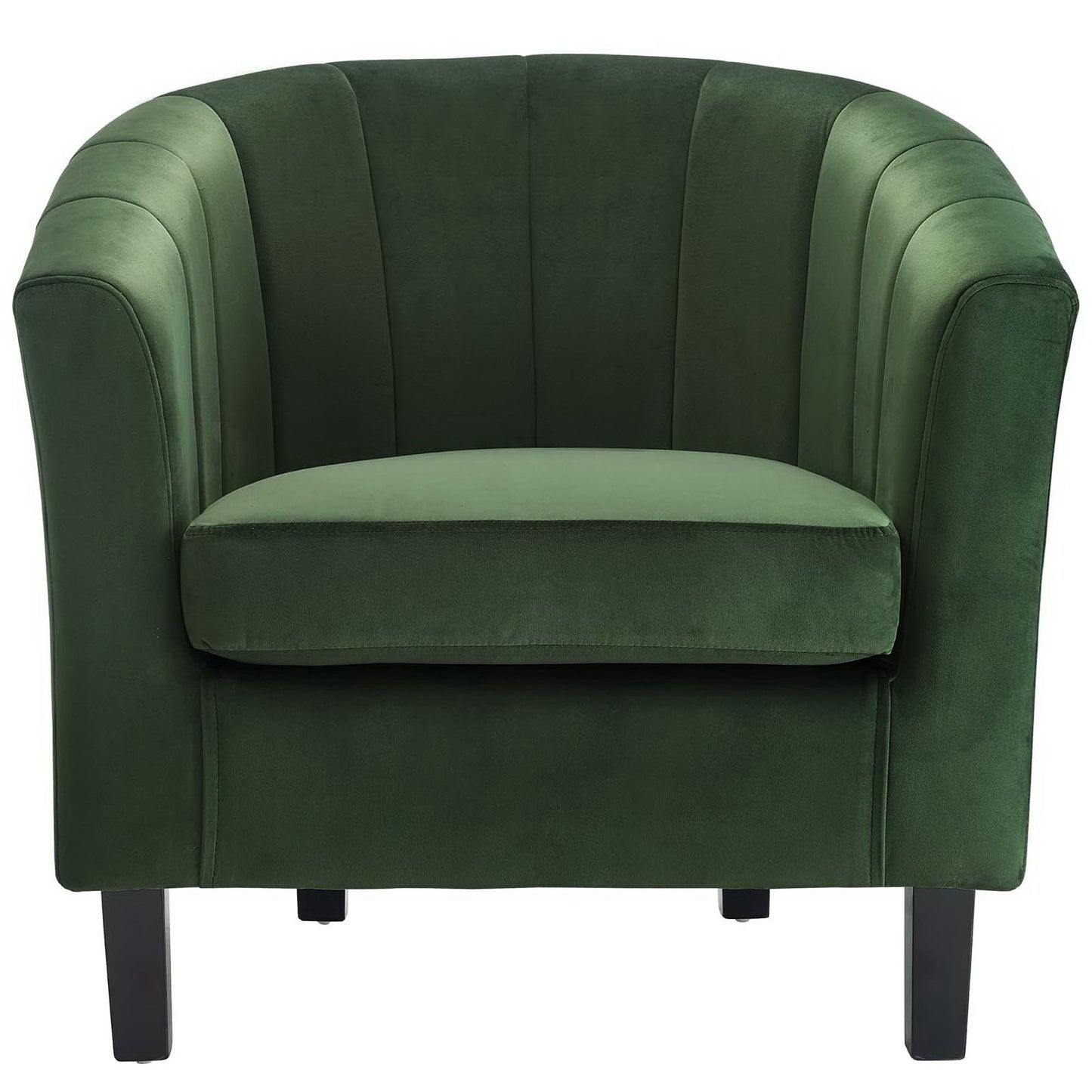 Modway - Prospect Channel Tufted Performance Velvet Armchair by Modway  Living Room Sofas and Armchairs Green - EEI-3188-EME