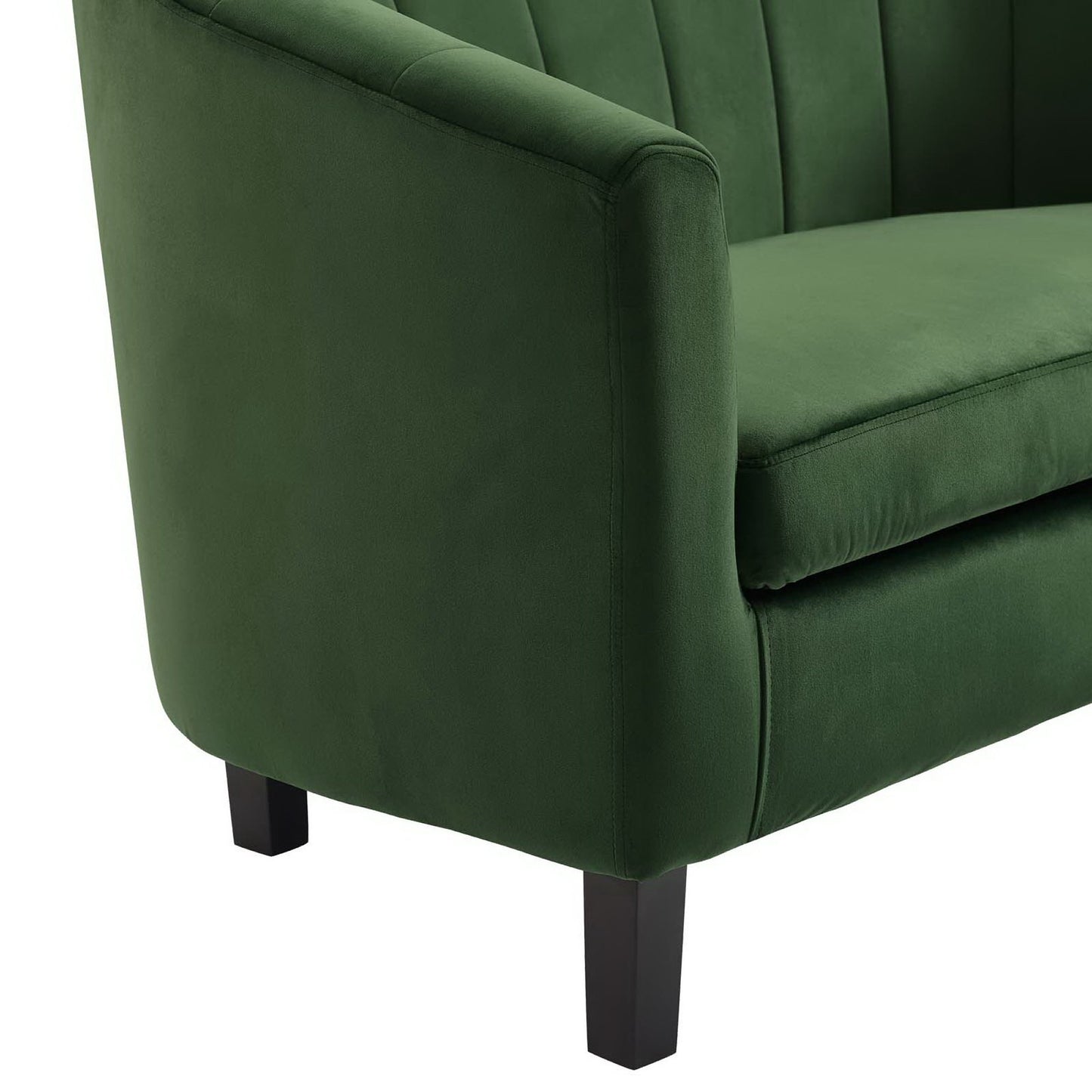 Modway - Prospect Channel Tufted Performance Velvet Armchair by Modway  Living Room Sofas and Armchairs Green - EEI-3188-EME