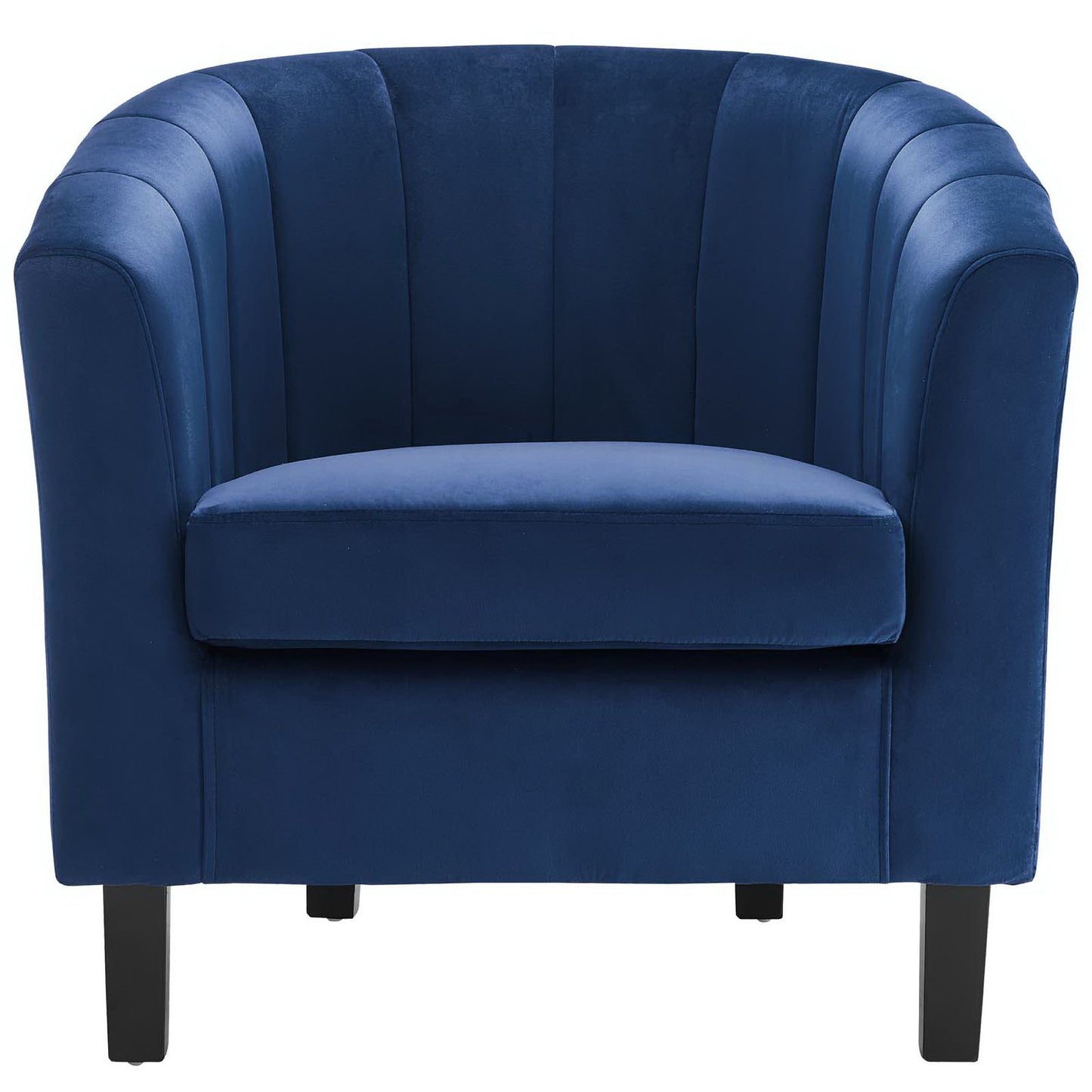 Modway - Prospect Channel Tufted Performance Velvet Armchair by Modway  Living Room Sofas and Armchairs Blue - EEI-3188-NAV