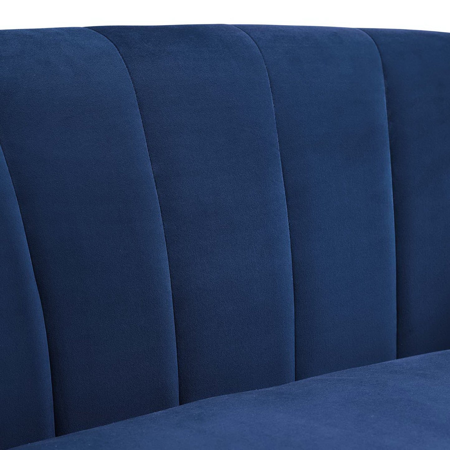 Modway - Prospect Channel Tufted Performance Velvet Armchair by Modway  Living Room Sofas and Armchairs Blue - EEI-3188-NAV