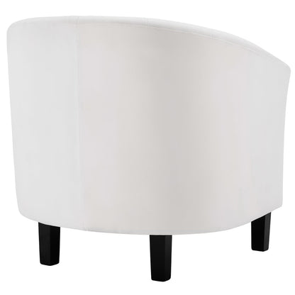 Modway - Prospect Channel Tufted Performance Velvet Armchair by Modway  Living Room Sofas and Armchairs White - EEI-3188-WHI