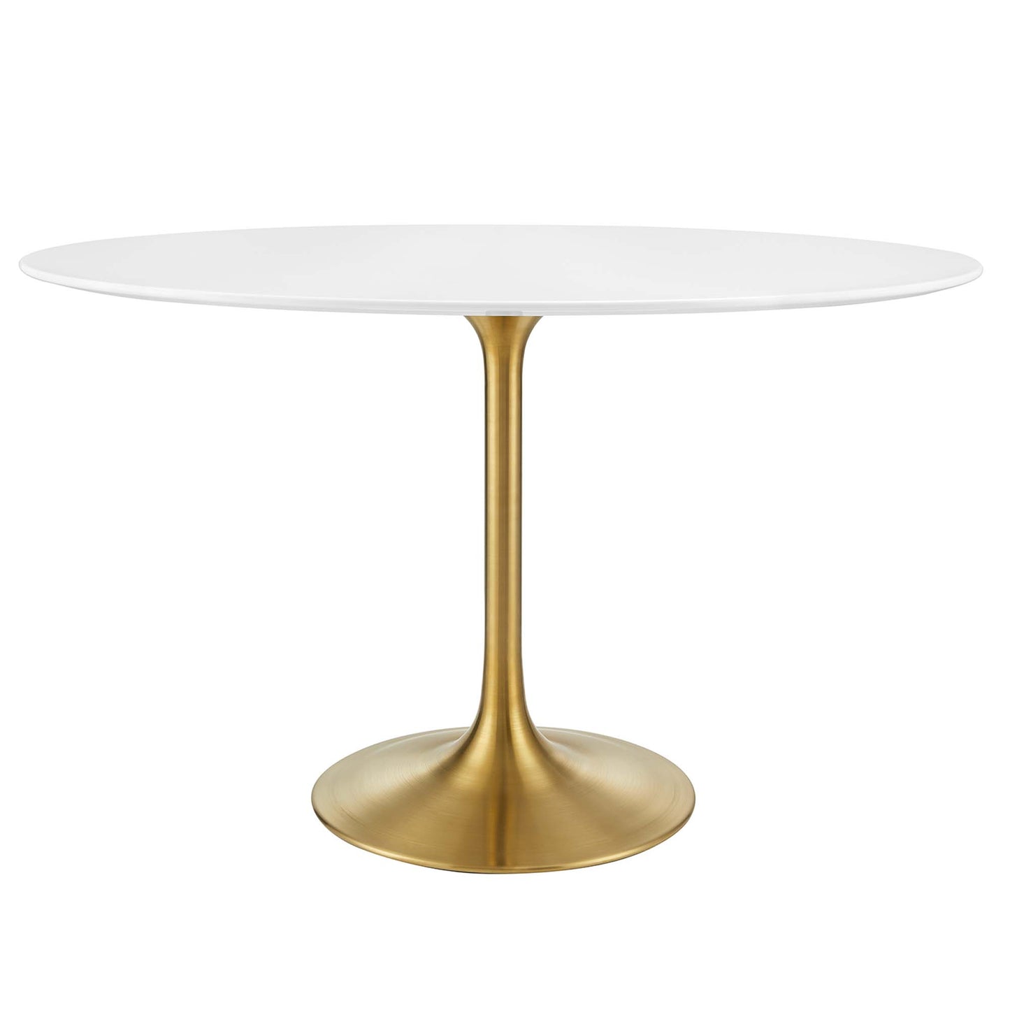 Modway - Lippa 48" Oval Wood Dining Table by Modway  Bar and Dining Bar and Dining Tables White - EEI-3215-GLD-WHI