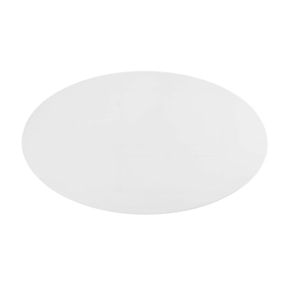 Modway - Lippa 48" Oval Wood Dining Table by Modway  Bar and Dining Bar and Dining Tables White - EEI-3215-GLD-WHI