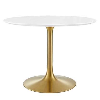 Modway - Lippa 40" Round Wood Dining Table by Modway  Bar and Dining Bar and Dining Tables White - EEI-3226-GLD-WHI