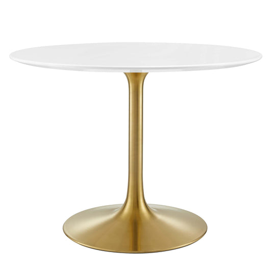 Modway - Lippa 40" Round Wood Dining Table by Modway  Bar and Dining Bar and Dining Tables White - EEI-3226-GLD-WHI