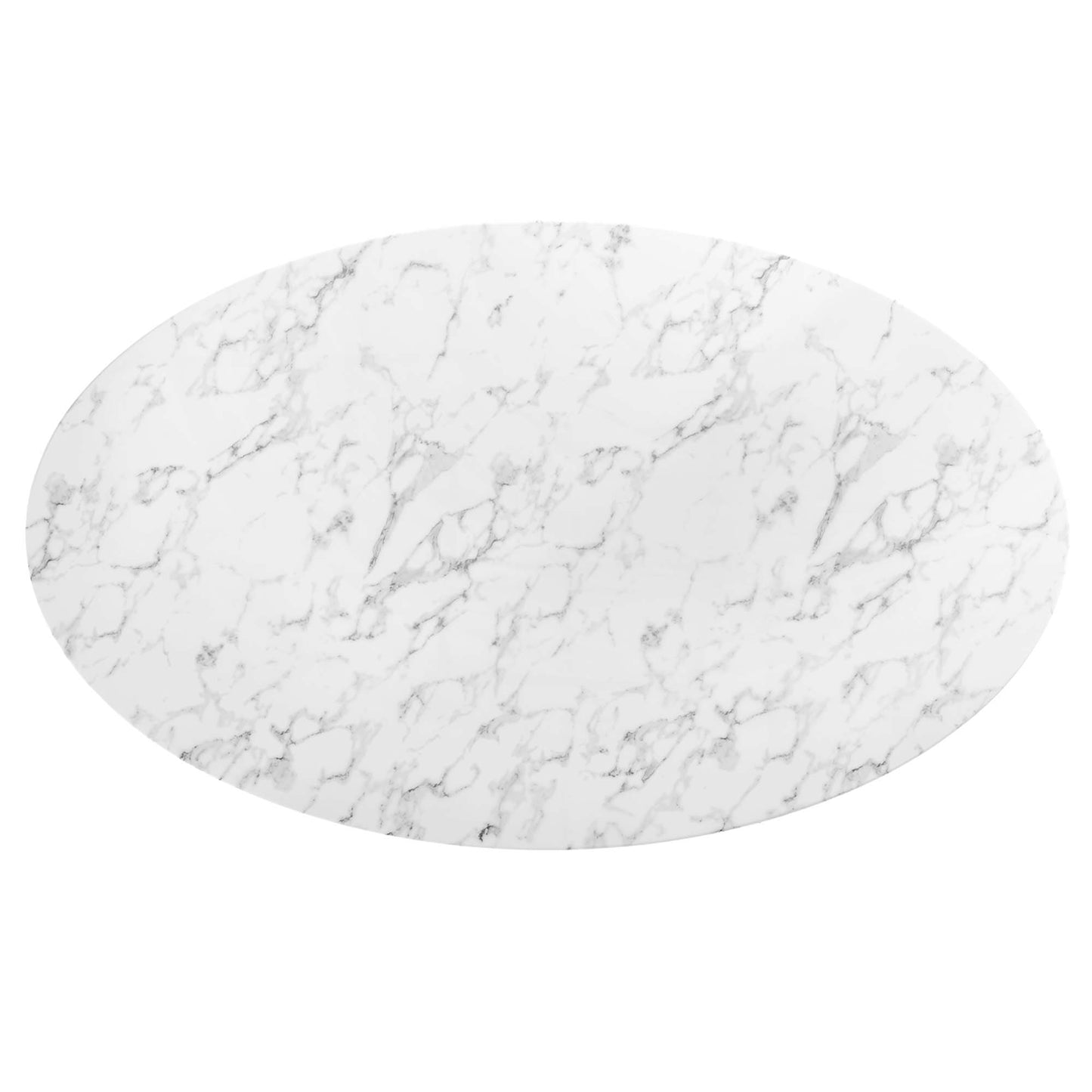 Modway Outlet Lippa 78" Oval Faux Marble Dining Table by Modway  Bar and Dining Furniture Gold White - EEI-3257-GLD-WHI