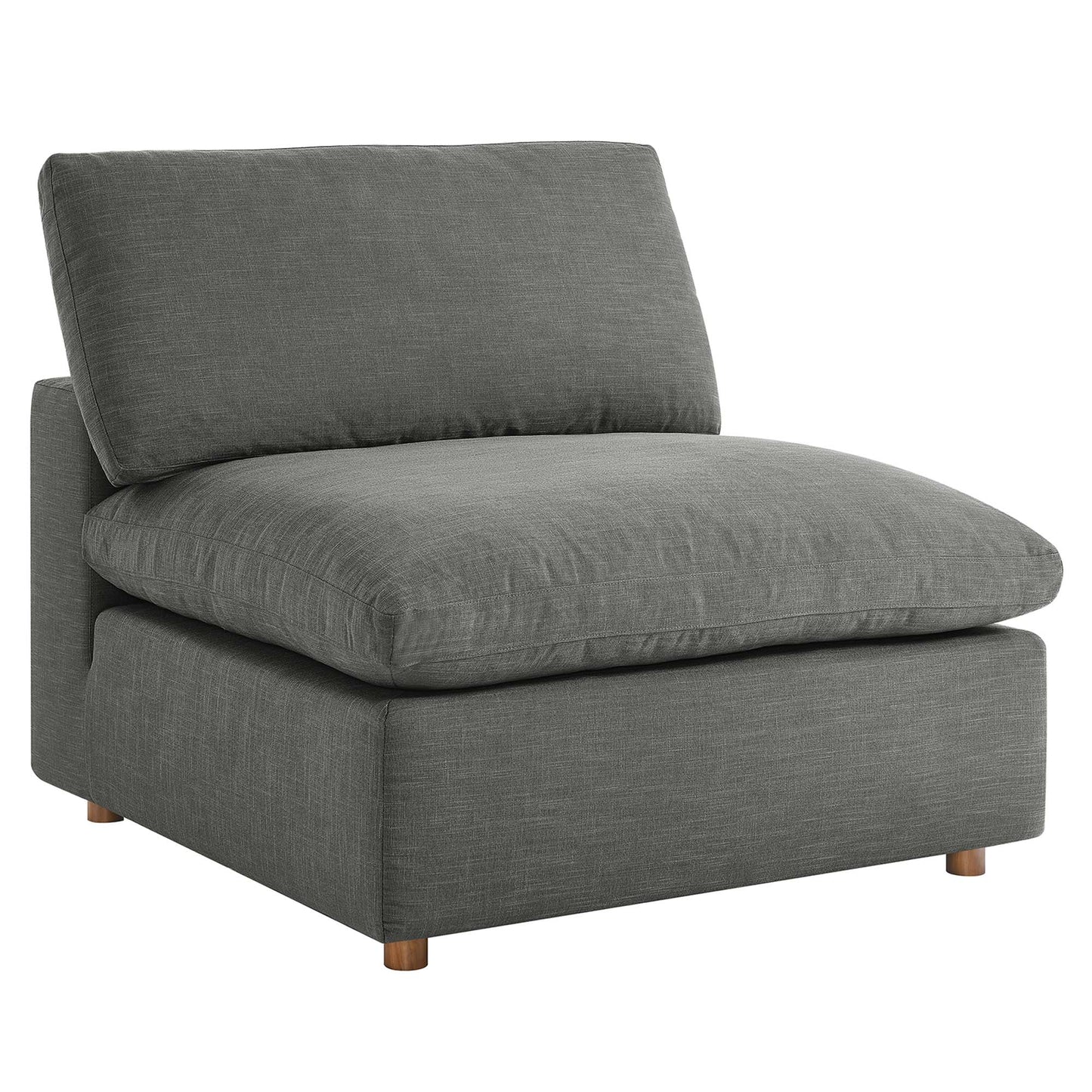 Modway Outlet Commix Down Filled Overstuffed Armless Chair by Modway  Living Room Furniture Gray - EEI-3270-GRY