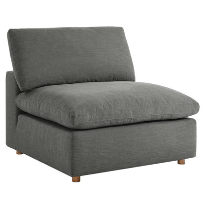 Modway Outlet Commix Down Filled Overstuffed Armless Chair by Modway  Living Room Furniture Gray - EEI-3270-GRY
