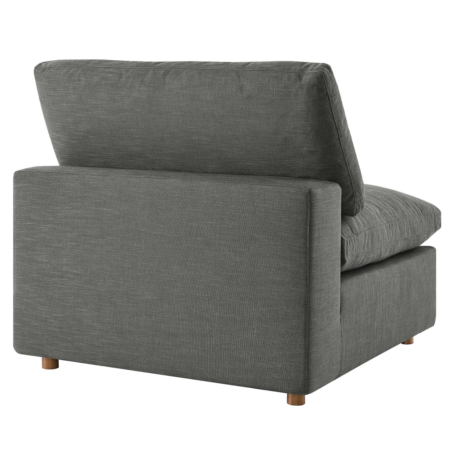 Modway Outlet Commix Down Filled Overstuffed Armless Chair by Modway  Living Room Furniture Gray - EEI-3270-GRY
