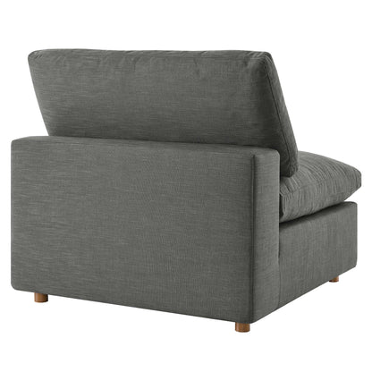 Modway Outlet Commix Down Filled Overstuffed Armless Chair by Modway  Living Room Furniture Gray - EEI-3270-GRY