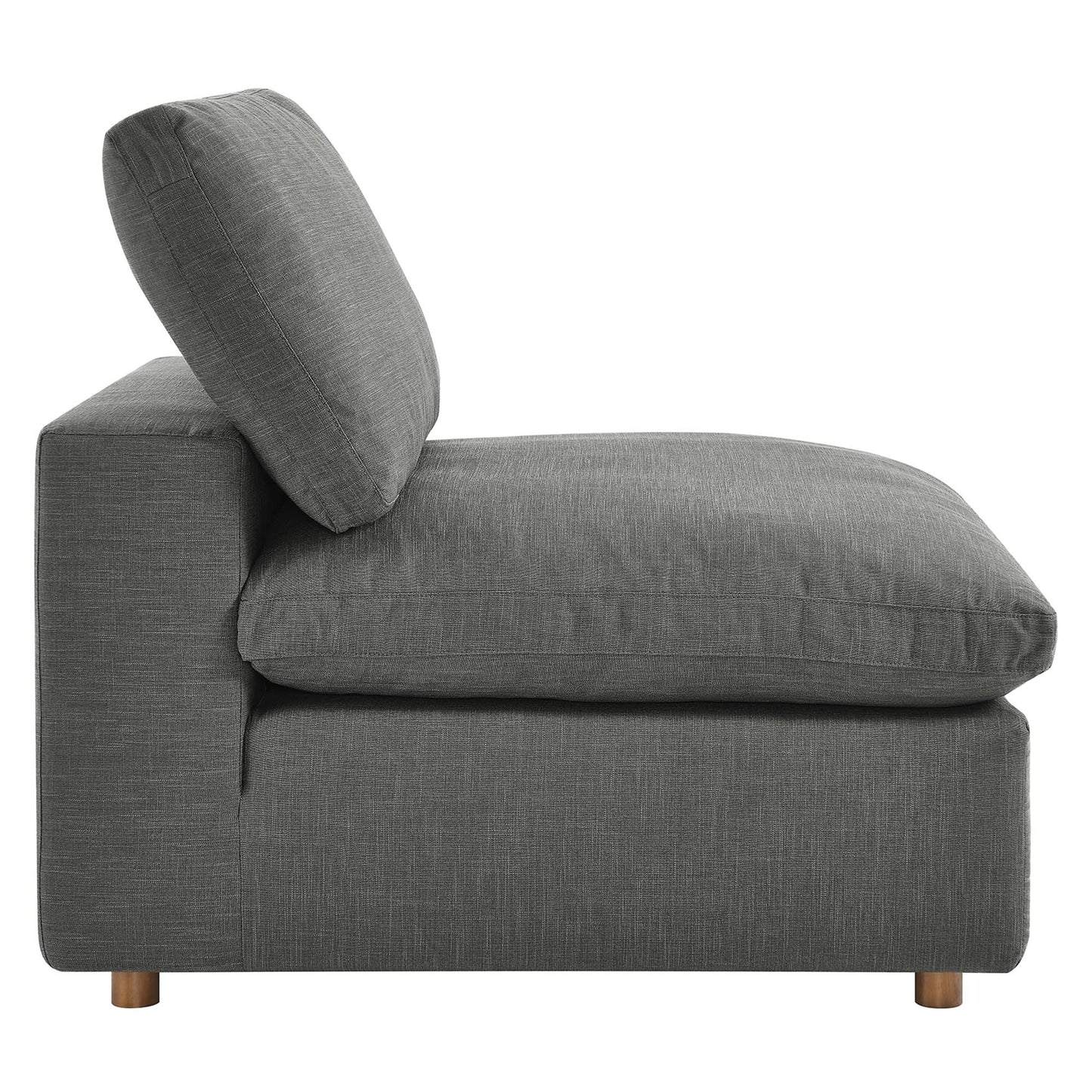Modway Outlet Commix Down Filled Overstuffed Armless Chair by Modway  Living Room Furniture Gray - EEI-3270-GRY