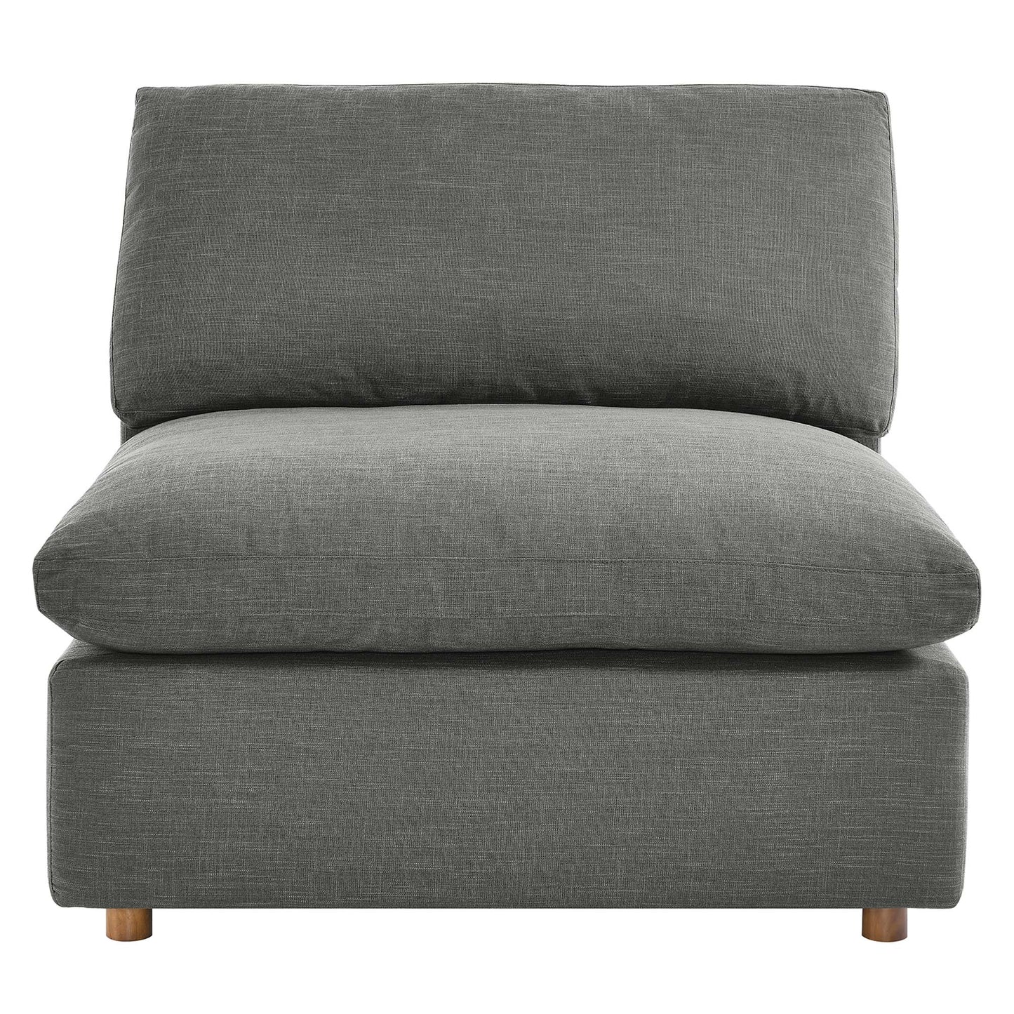 Modway Outlet Commix Down Filled Overstuffed Armless Chair by Modway  Living Room Furniture Gray - EEI-3270-GRY